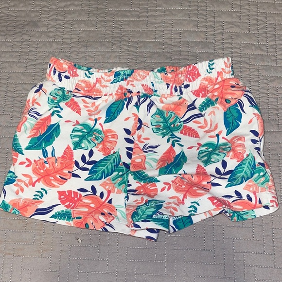 Tropical Print Toddler Girls Shorts - Picture 1 of 2